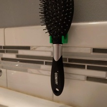 hair brush mount bathroom hairbrush 3d print model - Mito3D