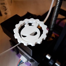 biqu trovão logotipo extrusora roda 3d print model - Mito3D