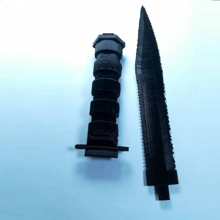 survival knife couteau survie props & cosplay survival-knife 3D print model - Mito3D
