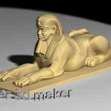 Mısır heykel 4 Eğitim egyptstatue4 3d print model - Mito3D