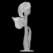 iron rose scan flowers modern plant sculpture statue abstract forged 3d print model - Mito3D