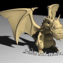 Şirin Ejderha oyuncaklar oyunlar Cutedragon 3d print model - Mito3D