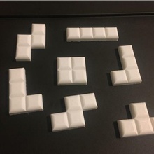 tetris ensemble frigo aimants aimant 3d print model - Mito3D