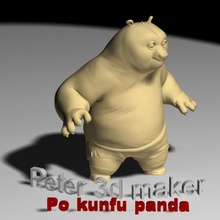 po Kunfu Panda Ventilator Kunst pokunfupanda 3d print model - Mito3D