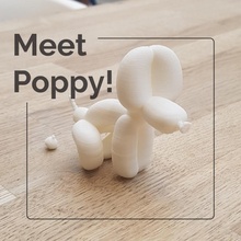 meet poppy - valentine's edition toys & games cute desk dog gadget gift love toy valentines 3d print model - Mito3D
