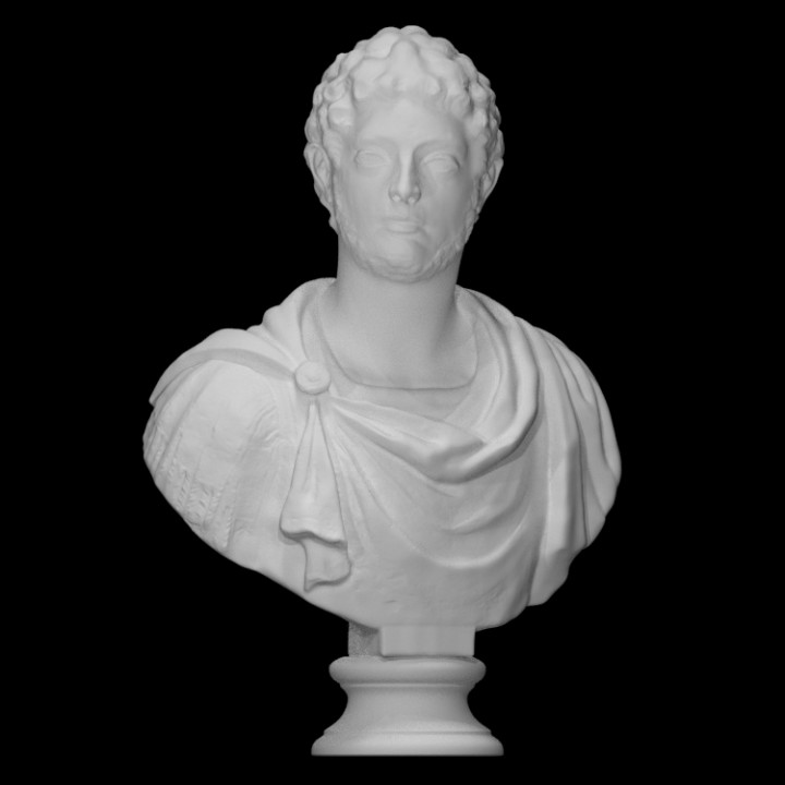 so called COMODUS Varredura antigo fracasso homem retrato escultura estátua mármore renascimento masculino combinação 3D print model - Mito3D