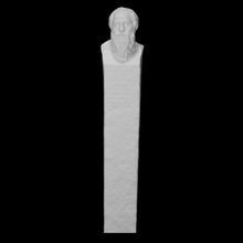 socrate genere scansione antico fallimento viso testa ritratto maschio filosofo herm 3d print model - Mito3D
