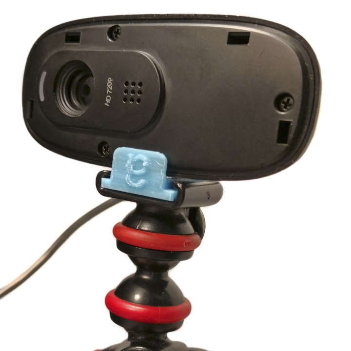 logitech c270 webcam guerriglia treppiedi montare gadget elettronica telecamera adattatore 3D print model - Mito3D