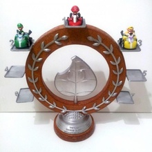 mario kart trophée jardin nintendo prix geek intello Luigi wii 3d print model - Mito3D