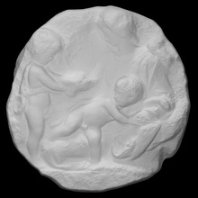vergine bambino neonato st John scansione classico Gesù scultura marmo religione Madonna Bibbia Maria sollievo 3d print model - Mito3D