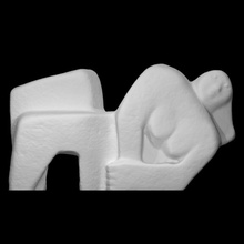 nu mulher Varredura corpo fêmea moderno escultura pedra resumo 3d print model - Mito3D