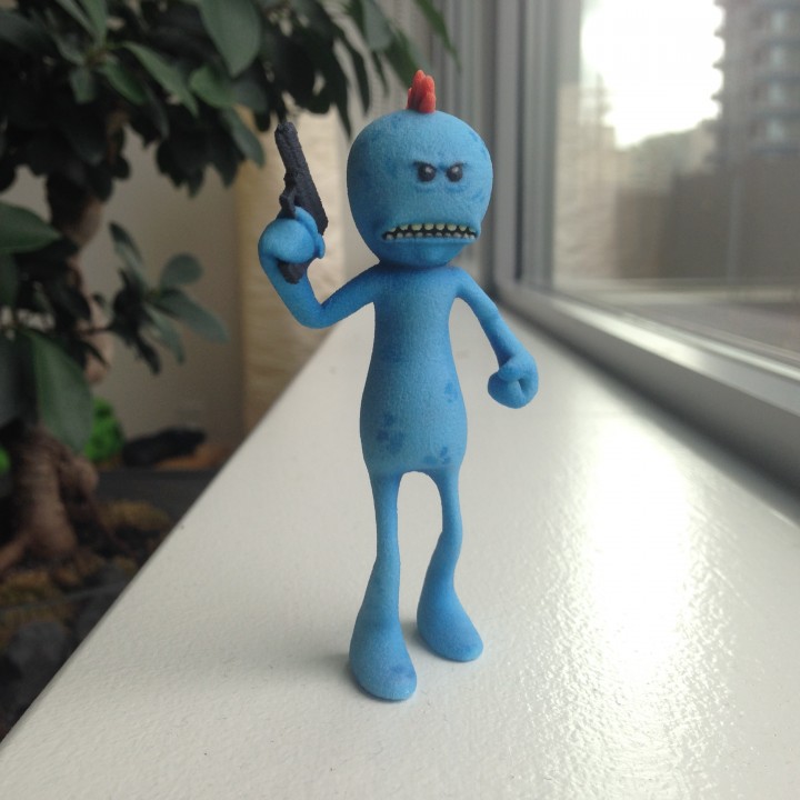 meule morty journée mr meeseeks Rickandmorty 3D print model - Mito3D