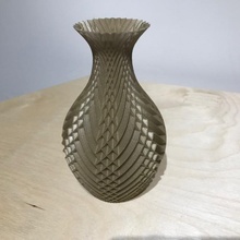 groovy vase flower mode post groove 3d print model - Mito3D
