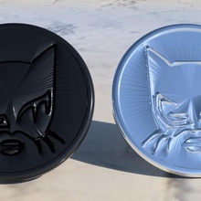 catwoman coaster pair & garden drinkcoaster idealab 3d print model - Mito3D