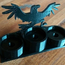 atomizador estante soporte cuervo jardín vape vapear 3d print model - Mito3D