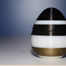 Yumurta çöp Kutusu Konu konteyner vidalamak 3d print model - Mito3D