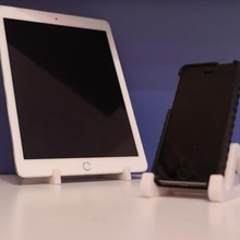 iPad iPhone Stand Drahtmodell Stil Gadgets Elektronik Unterstützung 3d print model - Mito3D