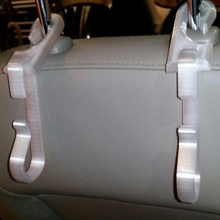 koltuk arkalığı kanca oturma yeri otomotiv kafalık car seat 3d print model - Mito3D