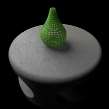 grid jug decorative modern jar pitcher urn decore cruse 3d print model - Mito3D