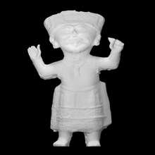 standing man smiling scan america figurine god mexico mythology sculpture statue religion priest 3dprint maya 3dscan south terracotta inca ritual carved 3d print model - Mito3D
