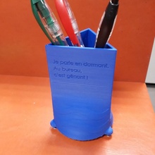 office pen holder & garden 3d print model - Mito3D