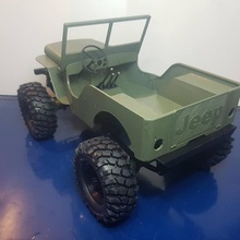 3d imprimé Willys rc 4x4 camion jeep robot d'exploration ossum 3d print model - Mito3D
