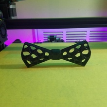 único corbata moño Corbata voronoi arco 3d print model - Mito3D