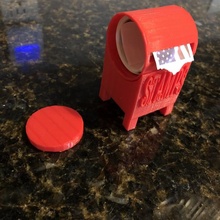 postage stamp holder toys & games mailbox postal 3d print model - Mito3D
