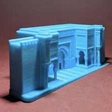 bebek el mansour Mekn Fas mimari Afrika bina kapı tarihi Ortaçağa ait Arapça ark Afrikalı dönüm noktası kemer Arap İslâm islami middle east 3d print model - Mito3D
