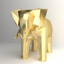 fil Selfcad Yazdır hayvan kolay hayvanat bahçesi düşük poli 3dprintedanimal 3d print model - Mito3D
