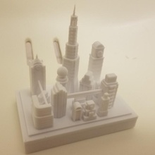 Miniatur Entrückung Stadt Bioshock Modell Wasser unendlich 3d print model - Mito3D