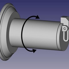 zortrax m300 rotatable spool holder build 3d printer 3d print model - Mito3D