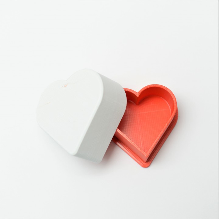 Douane cœur boîte libre cadeau 3D print model - Mito3D