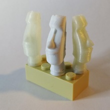 tuğla uyumlu Moai baş Paskalya ada oyuncaklar oyunlar 3d print model - Mito3D