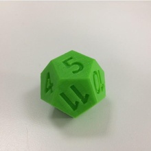 12 lati dado gioco rpg rol 3d print model - Mito3D