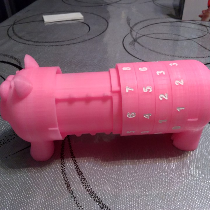 piggybank code - tirelire cochon 3D print model - Mito3D