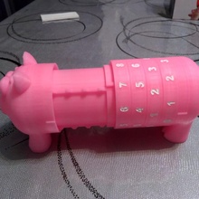 hucha código tirelire cerdo 3d print model - Mito3D