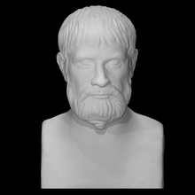 pindar analyse ancien buste homme sculpture barbe marbre poète Masculin écrivain lyrique 3d print model - Mito3D