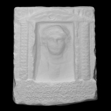 funerary stele scan relief 3d print model - Mito3D