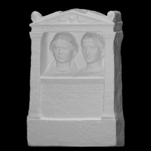 funerario stele latino epigrafe scansione fallimento sollievo 3d print model - Mito3D