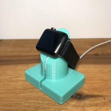 apple watch stand charging doc 3d print model - Mito3D