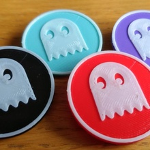 ghost badge fan art 3d print model - Mito3D