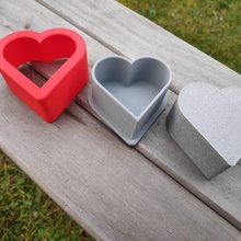 coração modelado tampa personalizadas caixa jardim 3d print model - Mito3D