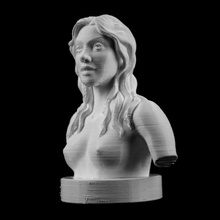 meninas busto jardim 3d print model - Mito3D
