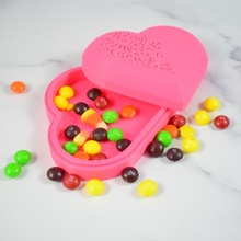 patterned heart shape box & garden candy gift love valentine day holiday 3d print model - Mito3D