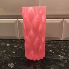 vague vase pot espace rangement ondulé 3d print model - Mito3D