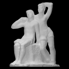 genç erkekler taramak heykel gençlik aziz tiyatro Petersburg Bryantsev 3d print model - Mito3D
