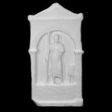 funerario estela desconocido hombre escanear museo Verona lapidario maffleiano 3d print model - Mito3D