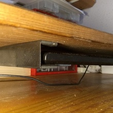 keyboard rail desk storage screws improvement 3d print model - Mito3D