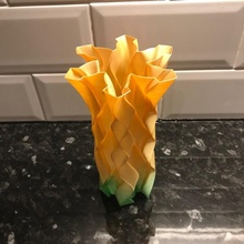 ribbon vase design pot 3d print model - Mito3D